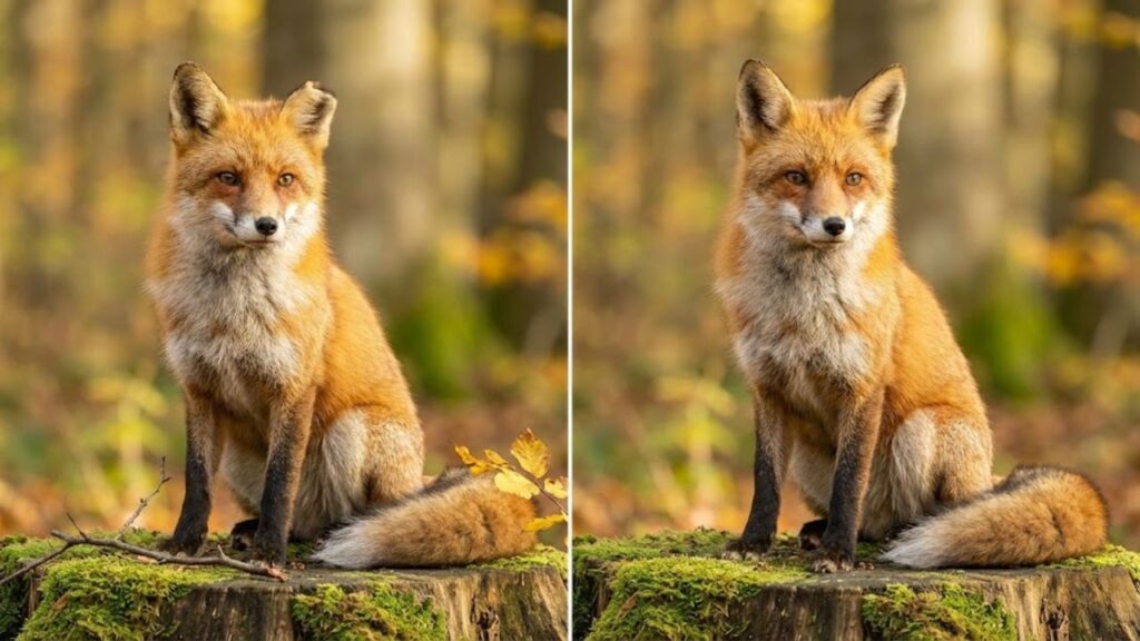 Brain Teaser Puzzle Challenges You to Spot 3 Differences in the Fox Images Fast