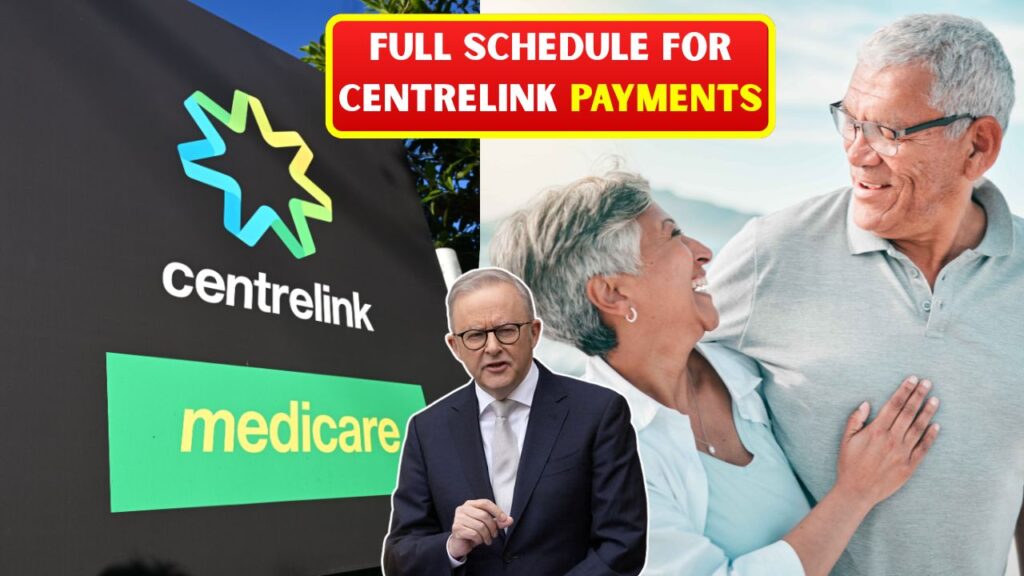 Full Schedule for Centrelink Payments!