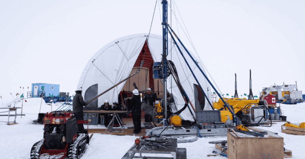A team of scientists has drilled a massive hole in West Antarctica and extracted 228 meters of rock—the deepest sample of its kind ever obtained